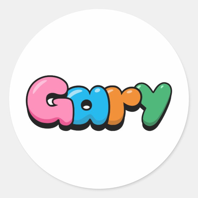 Gary Runt Klistermärke (Framsida)