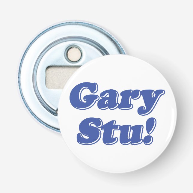 Gary Stu! Flasköppnare (Framsidan)