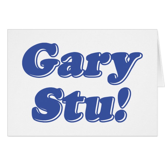 Gary Stu! Hälsningskort (Framsidan Horizontal)