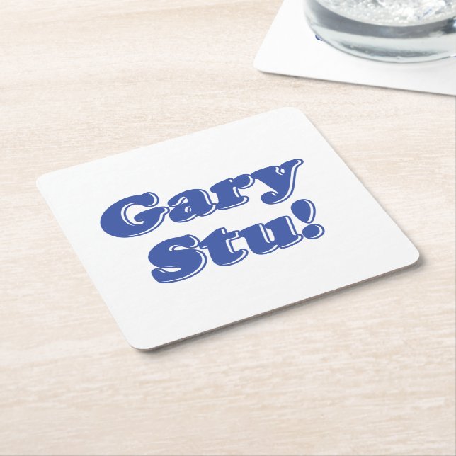 Gary Stu! Underlägg Papper Kvadrat (Vinklad)