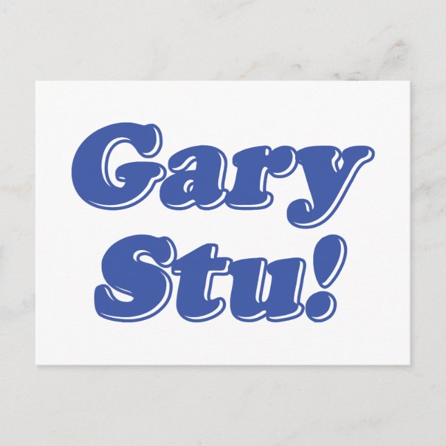 Gary Stu! Vykort (Framsida)