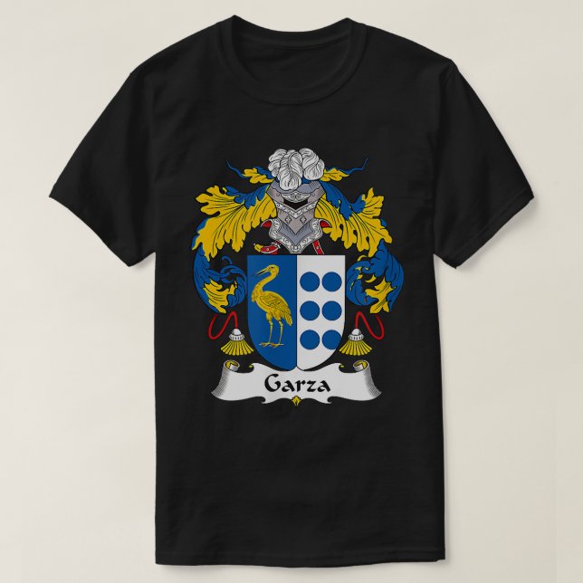 Garza Jackar Arm Family Crest T Shirt (Design framsida)