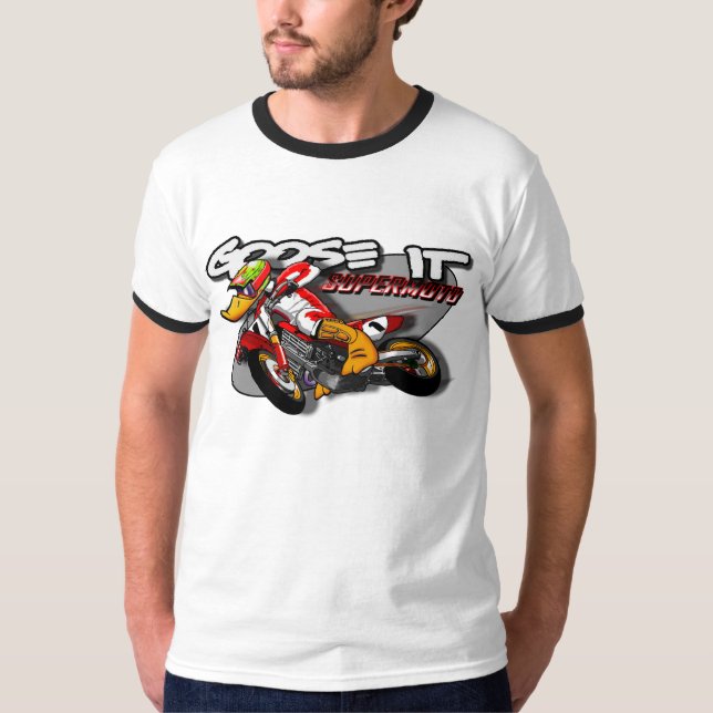 Gås det SUPERMOTO-RingerT-tröja Tee (Framsida)
