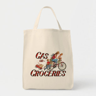 Gas eller Livsmedel Tote Bag Tygkasse