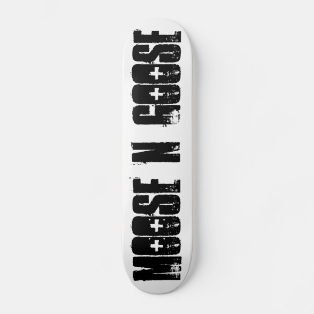 gås för älg N Old School Skateboard Bräda 18 Cm (Framsida)