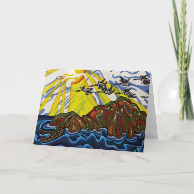 Gås gratulationskort kort (Framsida)