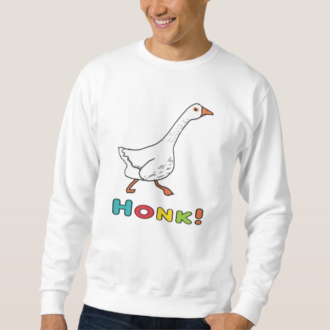Gås Honk Lång Ärmad Tröja (Framsida)