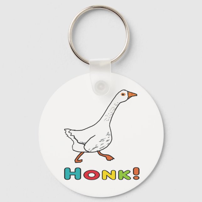 Gås Honk Nyckelring (Framsida)