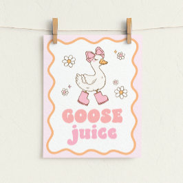 Gås Juice Bordsskylt Poster