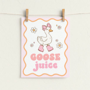 Gås Juice Bordsskylt Poster