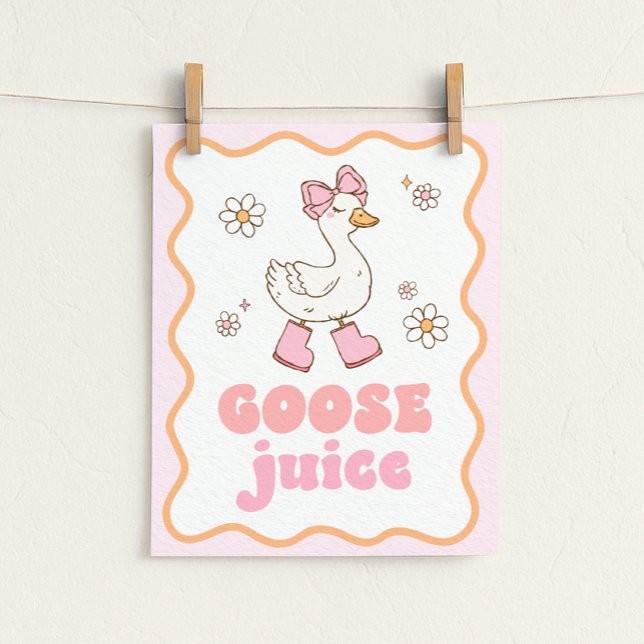 Gås Juice Bordsskylt Poster (Skapare uppladdad)