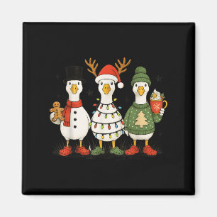 Gås julbelysning Xmas Glad Goosmas Rolig Jul Magnet