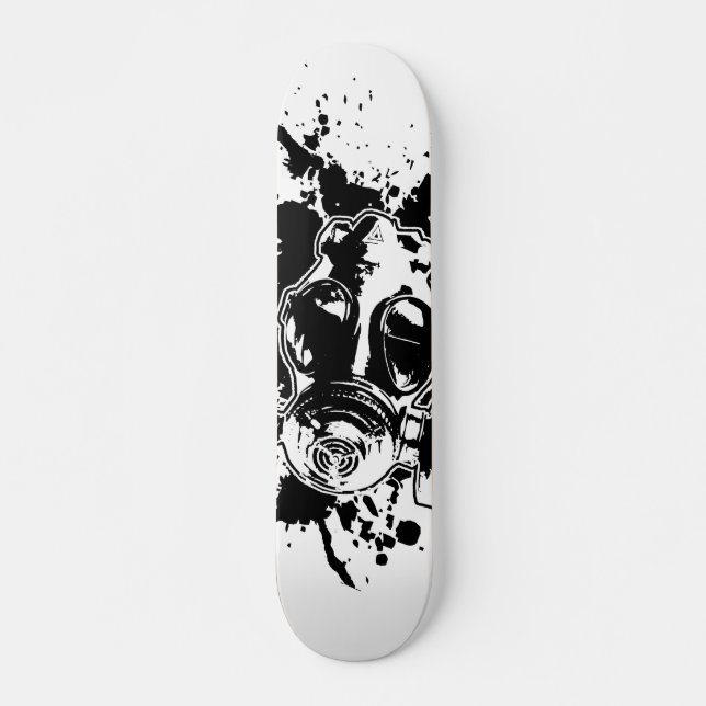 Gas Mask-däck Mini Skateboard Bräda 18,5 Cm (Framsida)