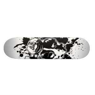 Gas Mask-däck Mini Skateboard Bräda 18,5 Cm