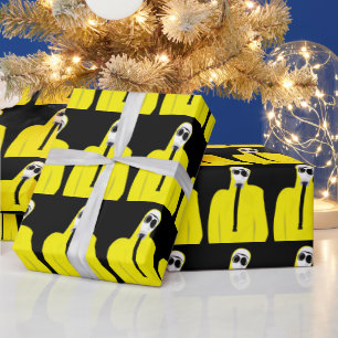 GAS MASK FUNNY CHRISTMAS WRAPPING PAPPER PRESENTPAPPER
