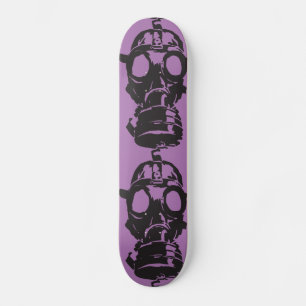 GAS MASK LILA SKATEBOARD