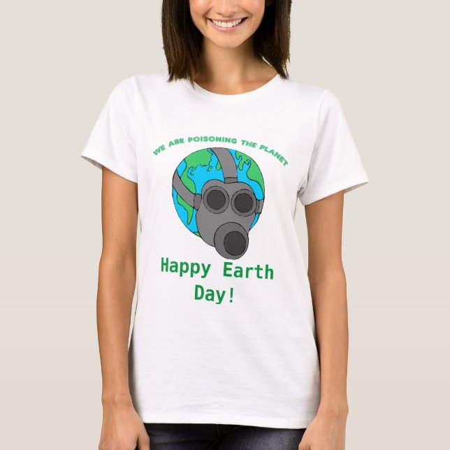 Gas Mask Planet T-Shirt (Framsida)
