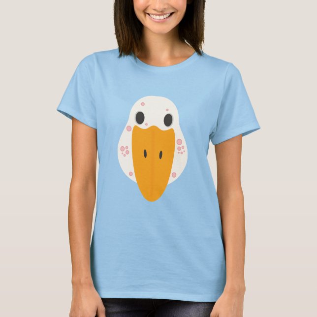 Gås med finnar Kvinnors T-Shirt (Framsida)
