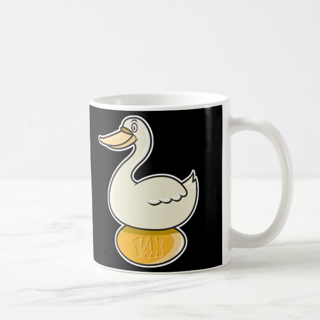 gås med guldatägg kaffemugg (Höger)