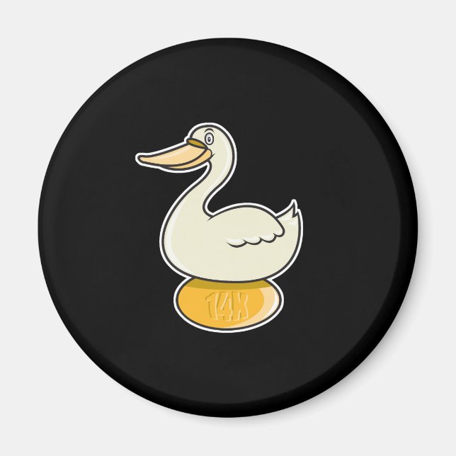 gås med guldatägg magnet (Framsidan)