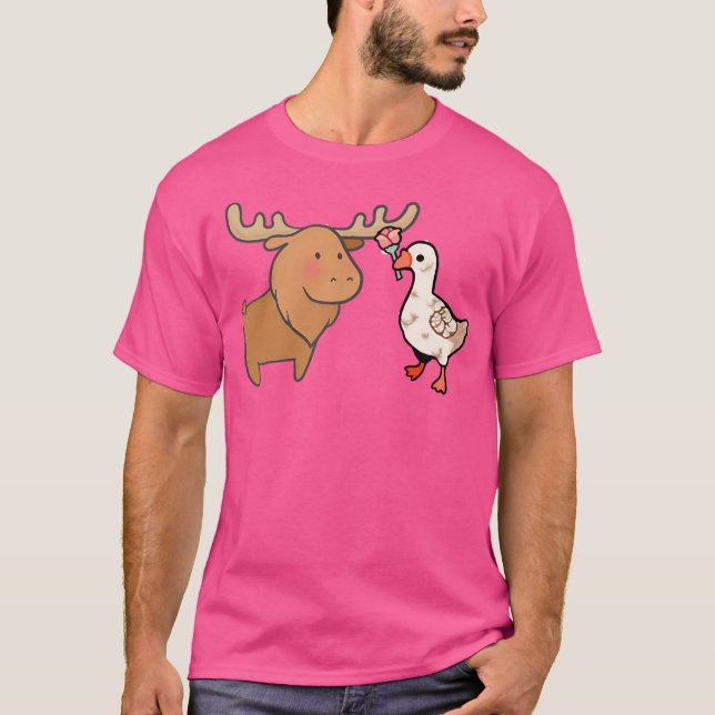 Gås och älg t shirt (Framsida)