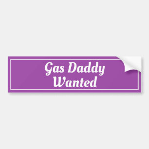 Gas pappa Wanted Bildekal