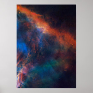 Gas Plume nära Kant vid Orion Nebula Poster