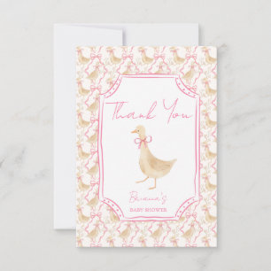 Gås ramsor baby shower tack kort