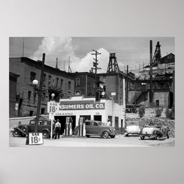 Gas Station, 1939 Poster (Framsidan)