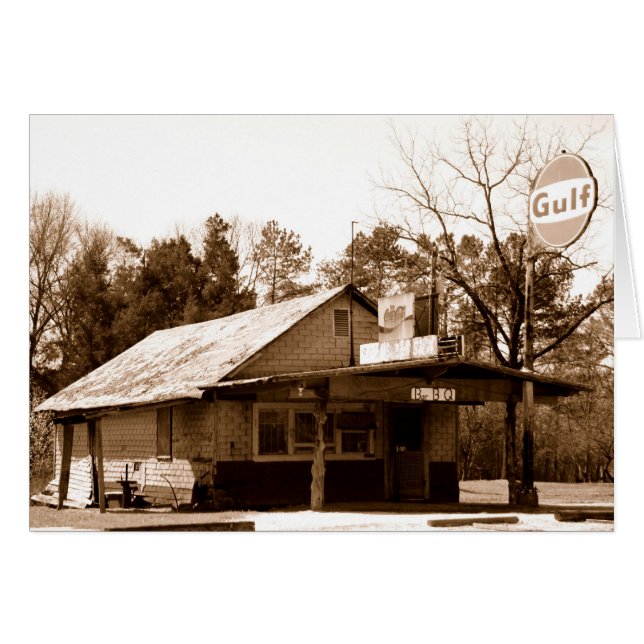 Gas Station Hälsningskort (Framsidan Horizontal)