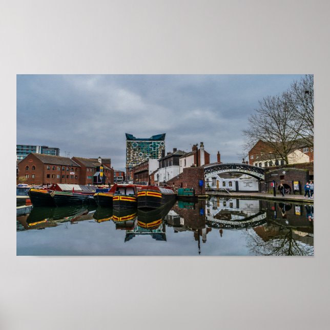 Gas Street Basin Birmingham poster (Framsidan)