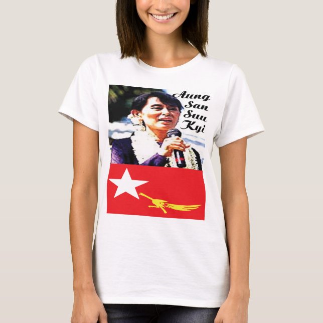 GAS T - Politik-Aung San Suu Kyi Tee Shirt (Framsida)