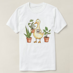 Gås Trädgårdsskötsel Växter & Kaffe Galen Växt Dam T Shirt