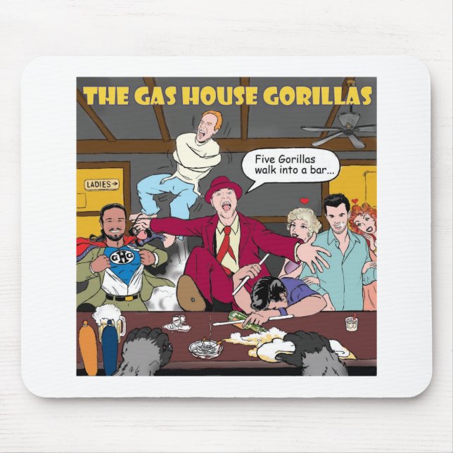 GASA HUSGORILLOR MOUSEPAD MUSMATTA (Framsidan)