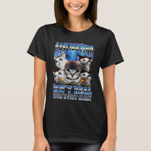Gasbelysning är't riktigt lustigt betongben t shirt