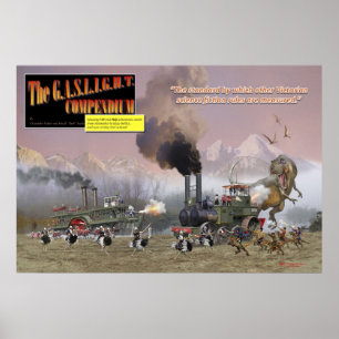 GASBELYSNINGkompendiumaffisch Poster