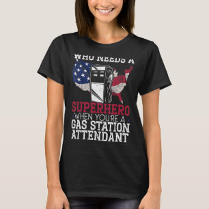 Gasbensin i Station, gasform i form av bensin T Shirt