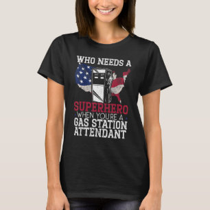 Gasbensin i Station, gasform i form av bensin T Shirt
