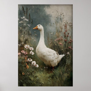 Gåsblomsprit, Antik Vår Digital Poster