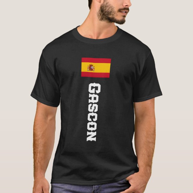 Gascon Efternamn Spanien för T Shirt (Framsida)