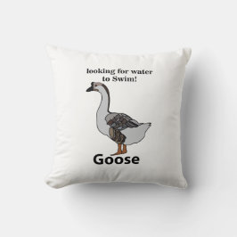 Gåse Tittar för Vatten till Simma afrikansk gås Kudde