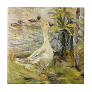 Gåsen (av Berthe Morisot) Kakelplatta
