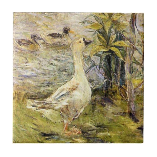 Gåsen (av Berthe Morisot) Kakelplatta (Framsidan)