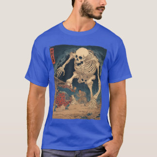Gashadokuro jätteskelett Yokai japansk skräck A T Shirt