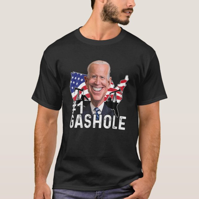 Gashål Biden Funny Anti Biden Gas Prices Biden Di T Shirt (Framsida)