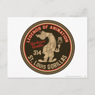 Gashouse Gorillas Logotyp Feat. Pitcher Vykort