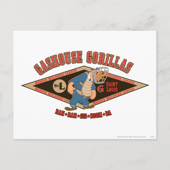 Gashouse Gorillas Rah Rah Syrran Boom Ba Vykort (Framsida)