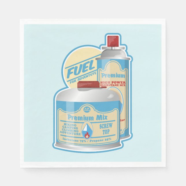 Gaskanister av Camp Stove Propan Butane Pappersservett (Framsidan)