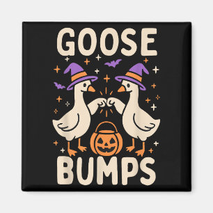 Gåskin Gåshud Halloween Roligt Meme Roligt Magnet