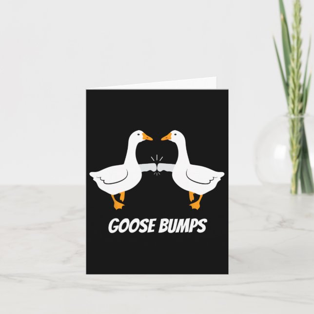 Gåskin Humoristisk Puns-design För Pappaskämt Älsk Kort (Framsida)